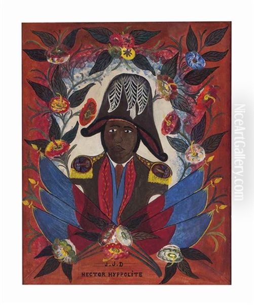 Portrait Of Jean-jacques Dessalines Oil Painting by Hector Hyppolite