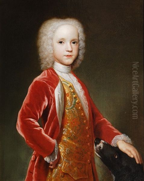 Portrait Of A Noble Boy (traditionally Identified As George Bubb, Lord Dodington) Oil Painting by Hans Hysing