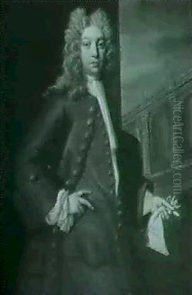 Portrait Of Mr. Harnage Of Belswardyne Hall, Shropshire Oil Painting by Hans Hysing