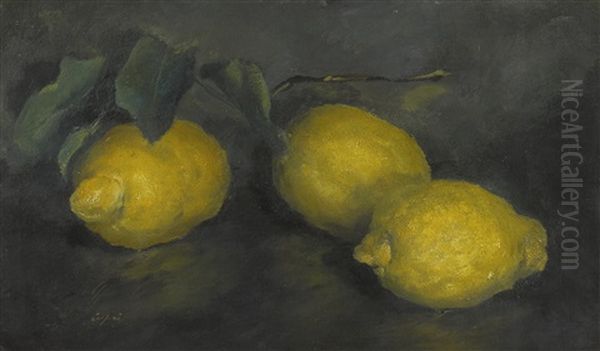 Lemons Oil Painting by Alexander Evgenievich Iacovleff