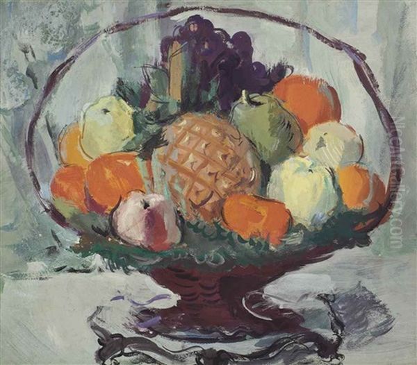 Etude, Fruits Oil Painting by Alexander Evgenievich Iacovleff