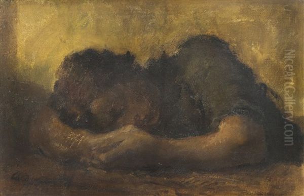 Femme Endormie [sleeping Woman], 1930 Oil Painting by Alexander Evgenievich Iacovleff