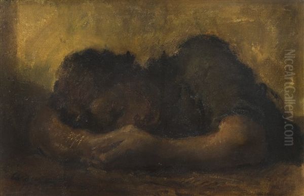 Femme Endormie [sleeping Woman] Oil Painting by Alexander Evgenievich Iacovleff