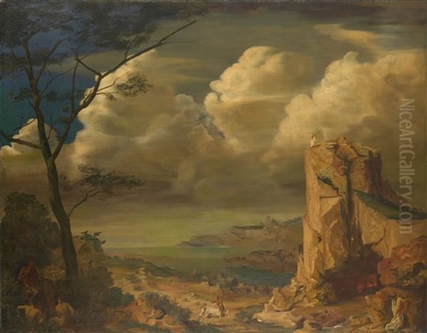 Mythological Landscape Oil Painting by Alexander Evgenievich Iacovleff