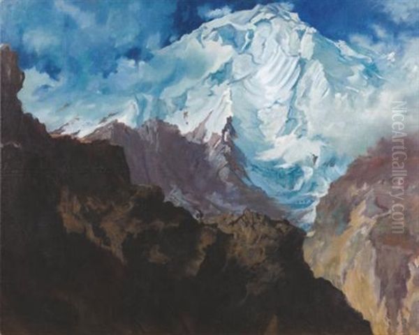 Mount Rakaposhi Oil Painting by Alexander Evgenievich Iacovleff