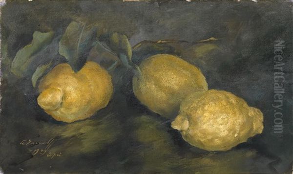 Citrons Oil Painting by Alexander Evgenievich Iacovleff