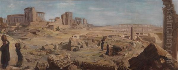 Palmyra Oil Painting by Alexander Evgenievich Iacovleff