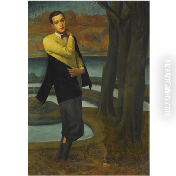 Portrait Of Arturo Lopez-willshaw Oil Painting by Alexander Evgenievich Iacovleff