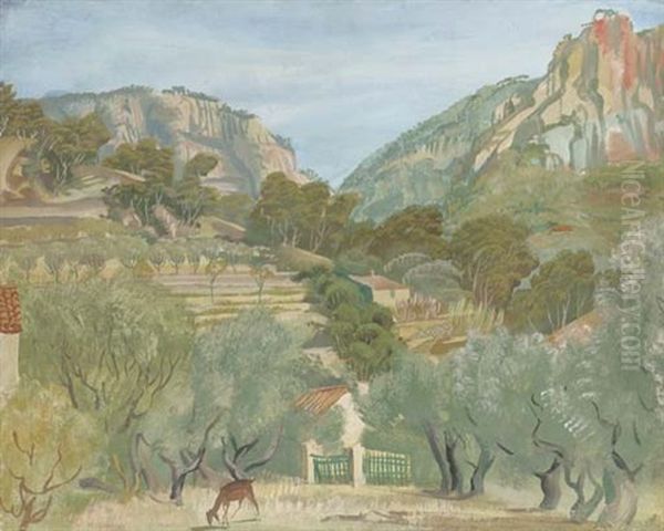 View Of Cassis, France by Alexander Evgenievich Iacovleff