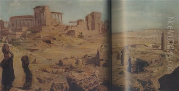 View Of Palmyra Oil Painting by Alexander Evgenievich Iacovleff