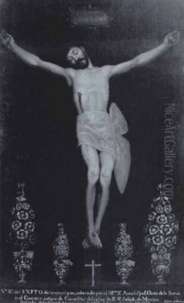 La Crucifixion Oil Painting by Jose Ibarra