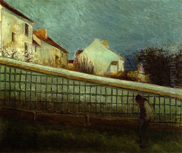 Au Jardin, Le Soir Oil Painting by Henri Gabriel Ibels