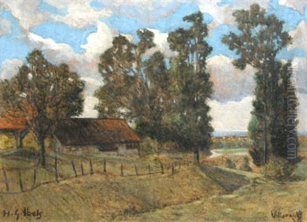 Paysage De Campagne Villerville by Henri Gabriel Ibels