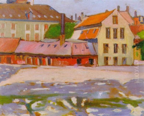 Parti Fra Christianshavn Oil Painting by Immanuel Ibsen