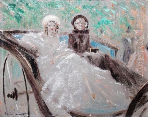 In The Carriage Oil Painting by Louis Icart