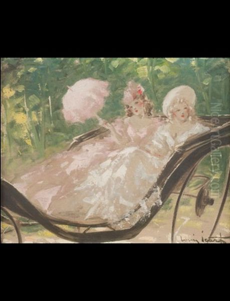 En Caleche Oil Painting by Louis Icart