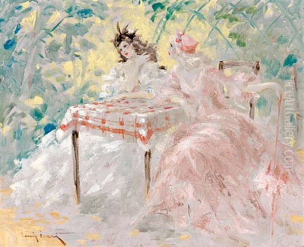 Sous Les Tonnelles by Louis Icart