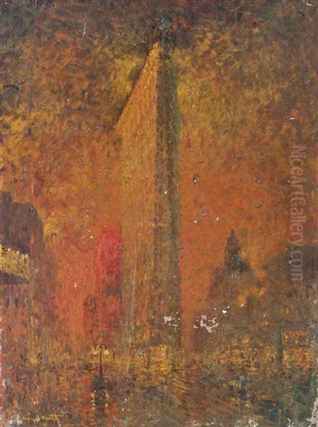 New York Oil Painting by Louis Icart