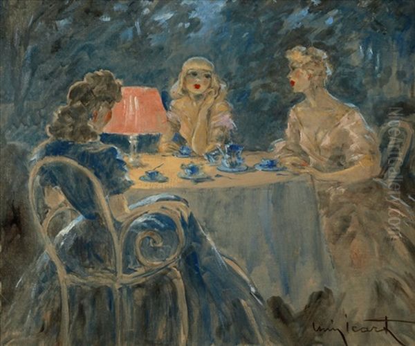 L'heure Bleue Oil Painting by Louis Icart