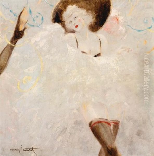 Danseuse De Cancan Oil Painting by Louis Icart