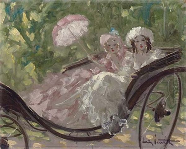 En Caleche Oil Painting by Louis Icart