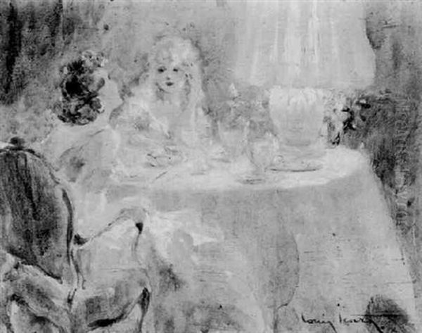 Diner Intime by Louis Icart