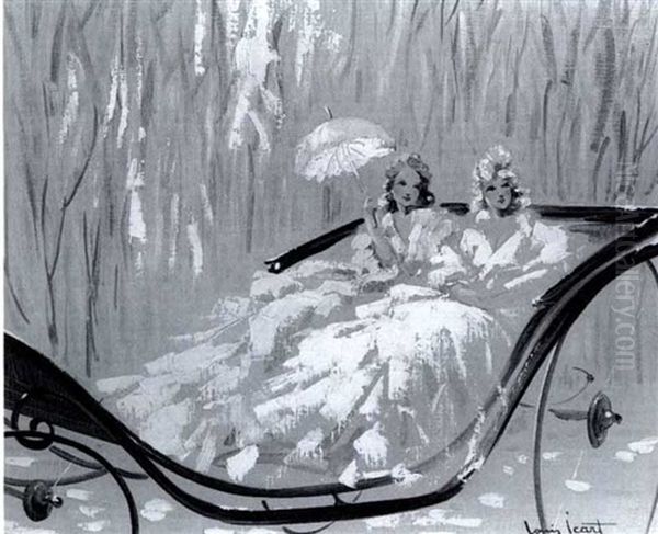 Promenade A L'automne Oil Painting by Louis Icart