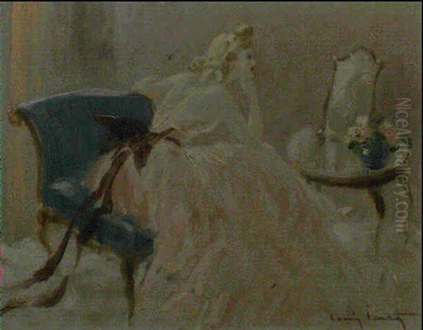 La Nouvelle Coiffure Oil Painting by Louis Icart