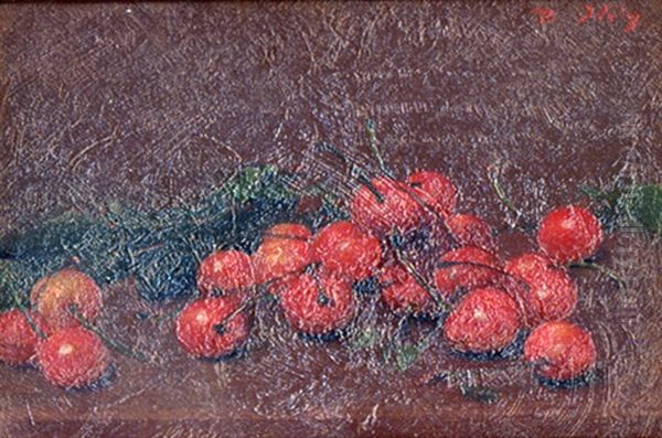 Stillleben Mit Kirschen Oil Painting by Jean Daniel Ihly