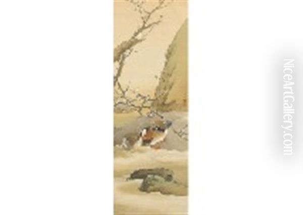 Shunsui Sparrow Oil Painting by Shuho Ikegami