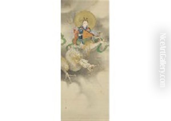 Benzaiten Oil Painting by Shuho Ikegami