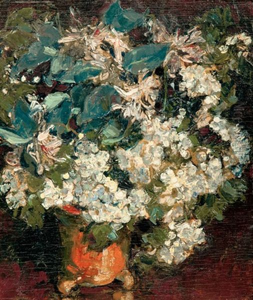 Bunch Of Flowers Oil Painting by Arthur Illies