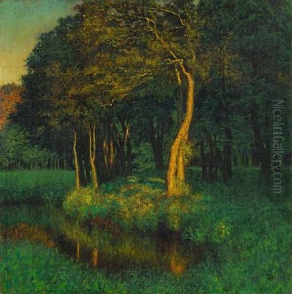 Abendstimmung Oil Painting by Arthur Illies