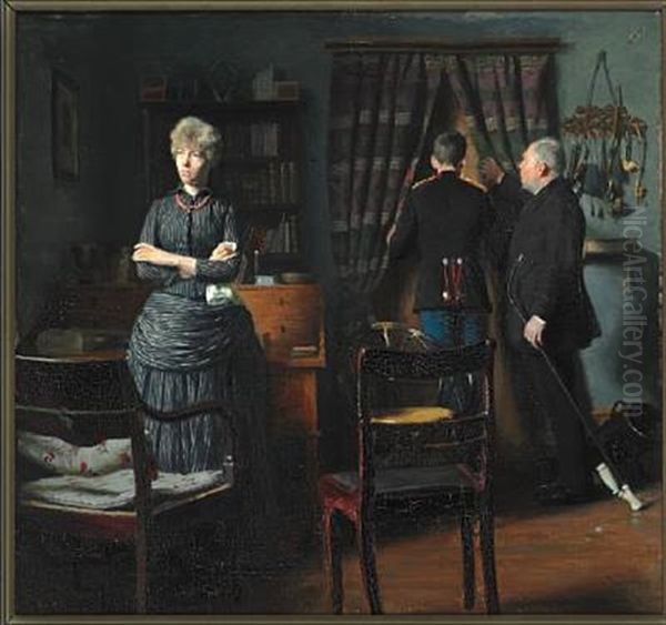 Et Frieri Oil Painting by Peter Vilhelm Ilsted