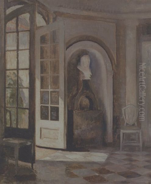 Interior Fra Spisestuen Pa Liselund Oil Painting by Peter Vilhelm Ilsted