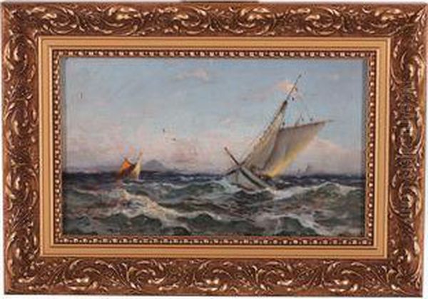 Marine Oil Painting by Carl Wilhelm Barth