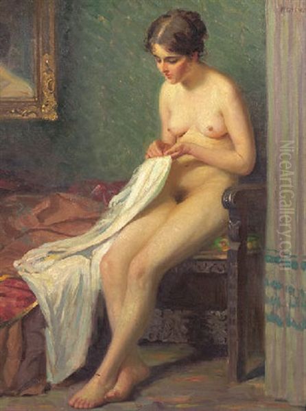 Seated Nude by Wilhelm Immenkamp