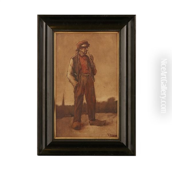 The Worker Oil Painting by Josse Impens