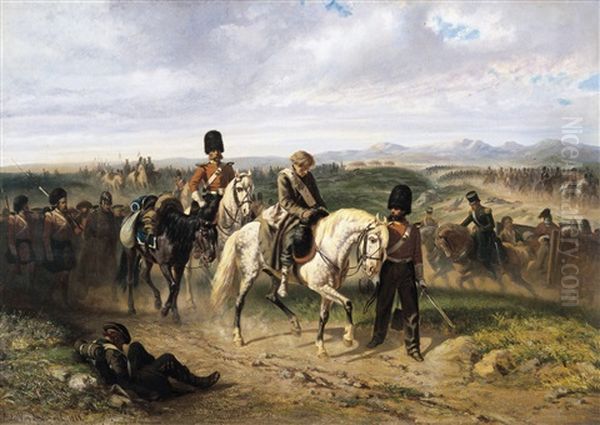 Na De Strijd - Tafereel Uit De Krimoorlog 1853-1856 Oil Painting by Jules Van Imschoot