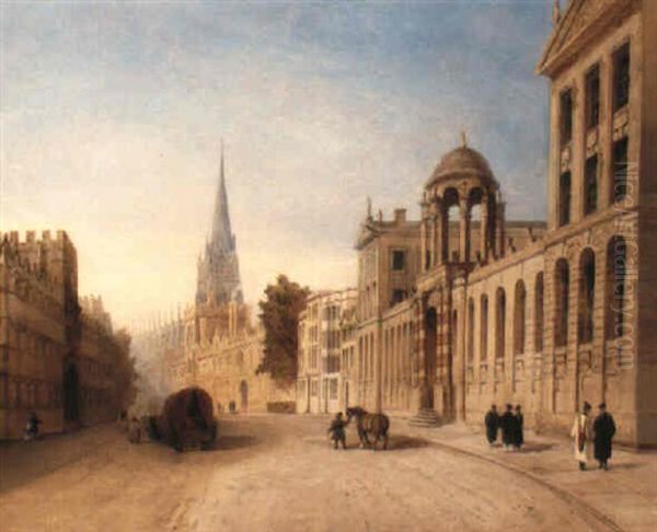 The High, Oxford Oil Painting by Joseph Murray Ince