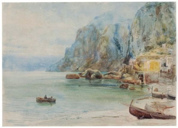 Capri Oil Painting by John William Inchbold