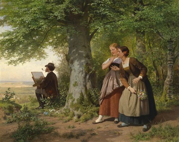 Der Bewunderte Kunstler Oil Painting by Franz Maria Ingenmey