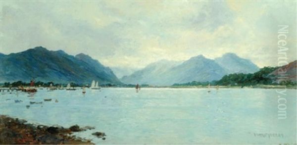 Holyloch Argyllshire Oil Painting by William Ayerst Ingram