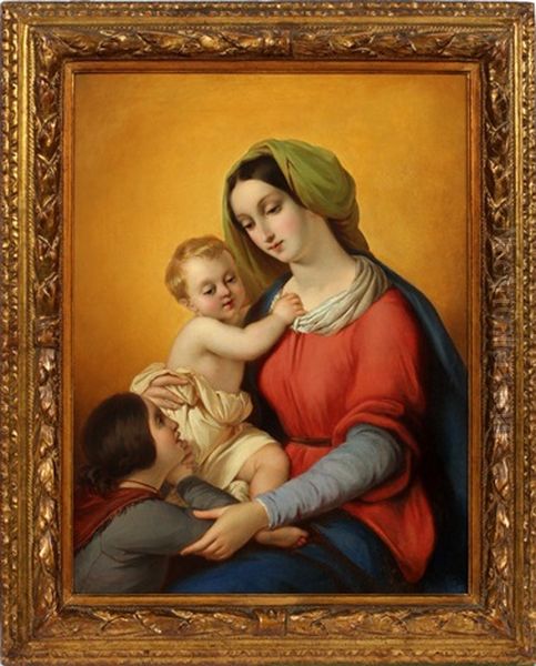 Blessed Mother & Child Oil Painting by Jean-Auguste-Dominique Ingres