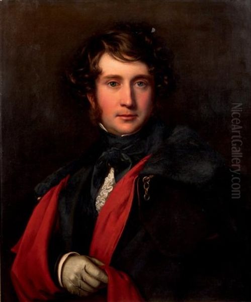 Portrait Du Duc De Montpensier Oil Painting by Jean-Auguste-Dominique Ingres