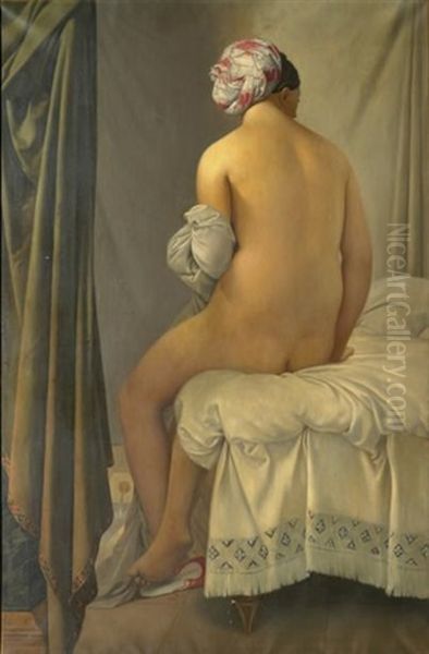 La Baigneuse Valpincon Oil Painting by Jean-Auguste-Dominique Ingres