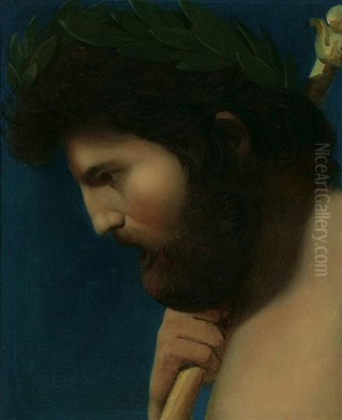 Head Of Jupiter Oil Painting by Jean-Auguste-Dominique Ingres