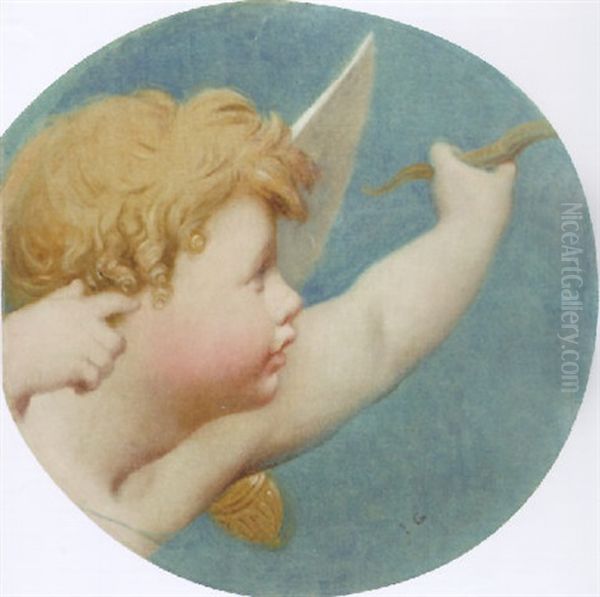 Eros Oil Painting by Jean-Auguste-Dominique Ingres