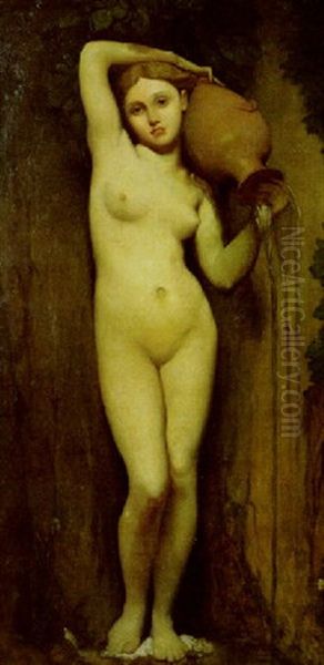 La Source Oil Painting by Jean-Auguste-Dominique Ingres