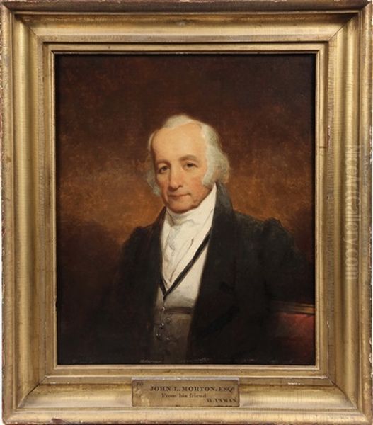 Portrait Of John L. Morton, Esq Of New York City Oil Painting by Henry Inman